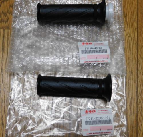 SUZUKI Genuine GK79A Grips & Throttle Tube Set 57110-46E02 / 57211-22D02-291